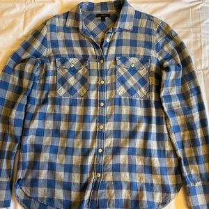 Jcrew flannel button down shirt